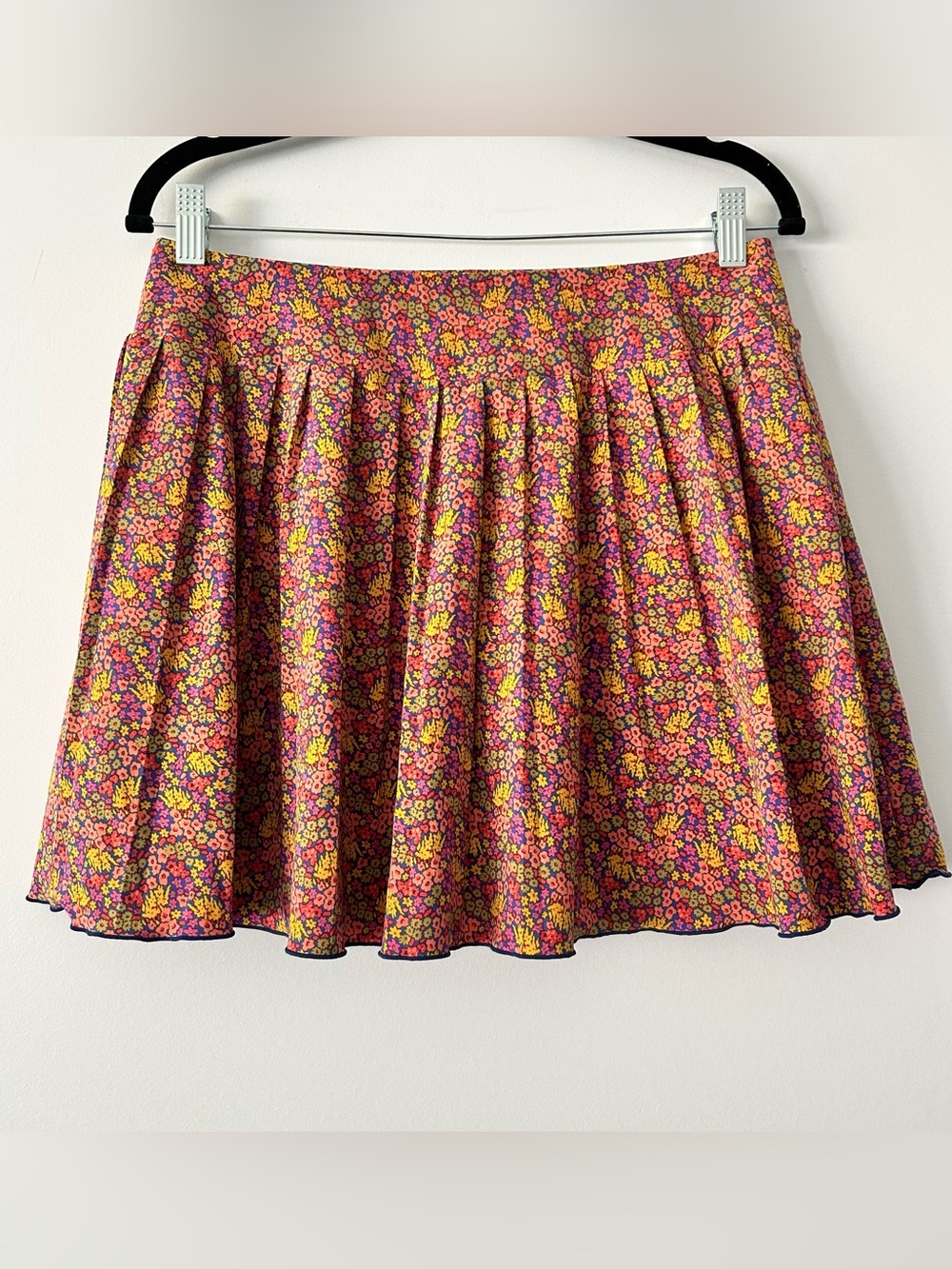 Toad&Co| Floral Pleated Circle Skirt in Floral Print sz Small
